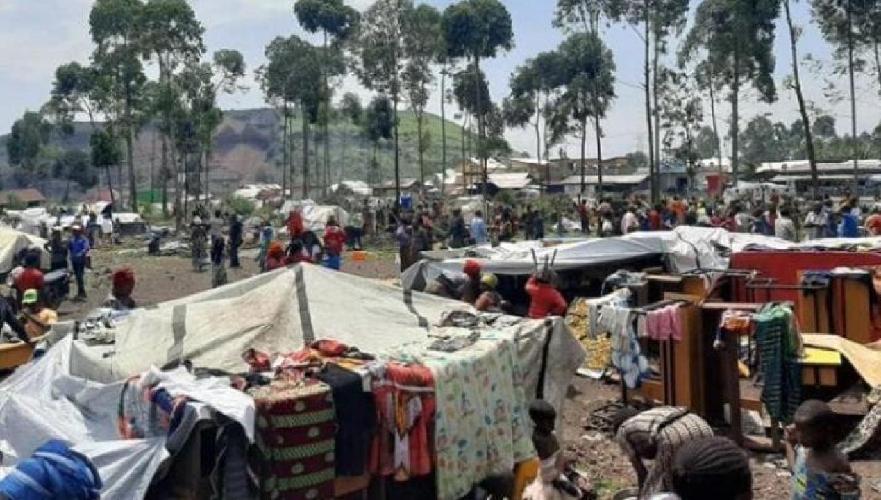 Camp de déplacés de guerre à Kanyaruchinya