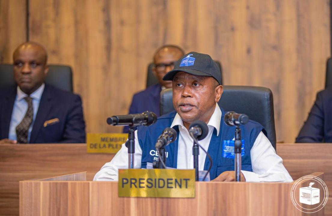 Le président de la CENI Denis Kadima