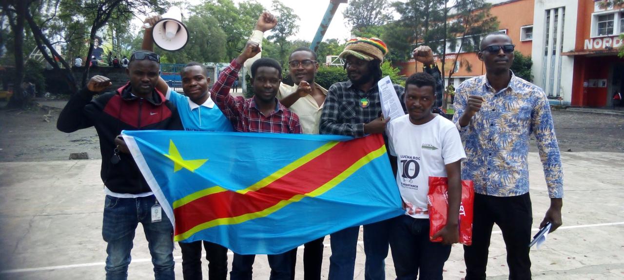 Quelques membres de différents mouvements citoyens et groupes de pression du Nord-Kivu