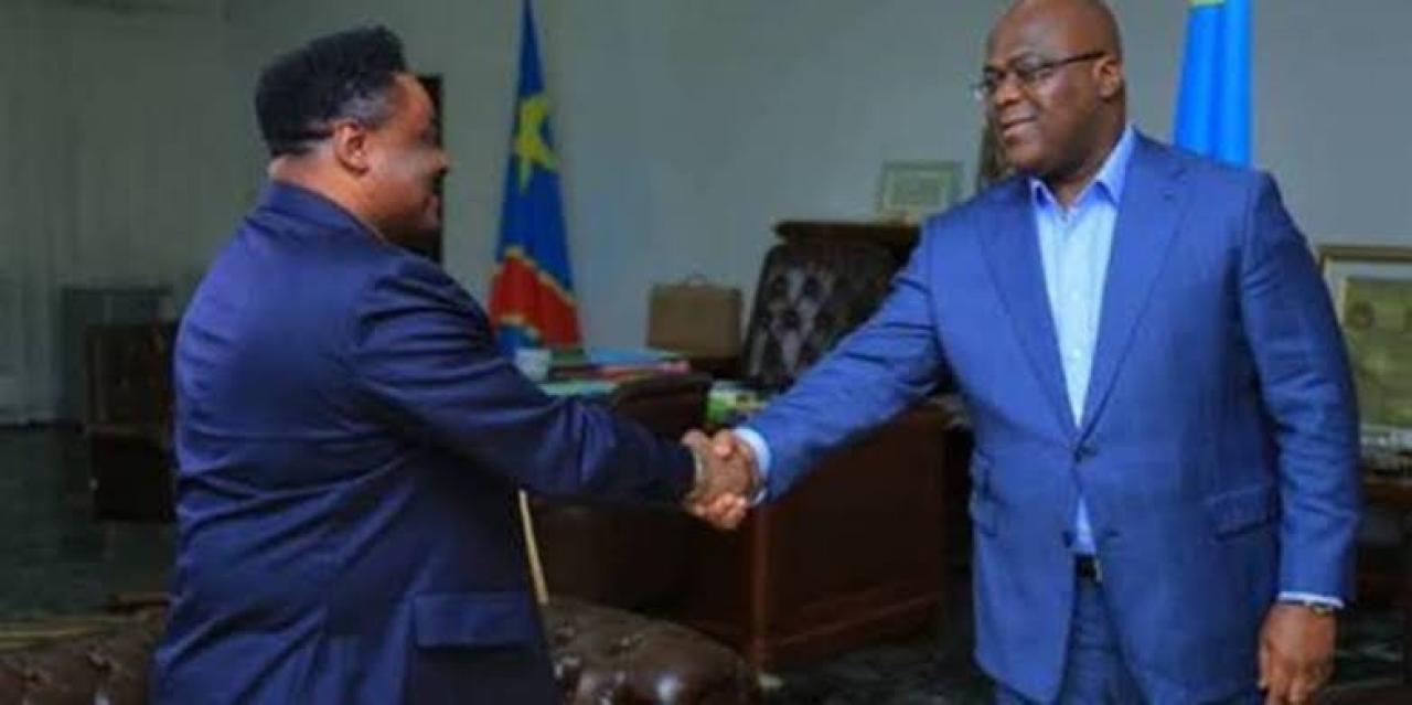 Le président du CNSA, Joseph Olenghankoy reçu par le chef de l'État, Félix Tshisekedi [ Photo d'illustration]