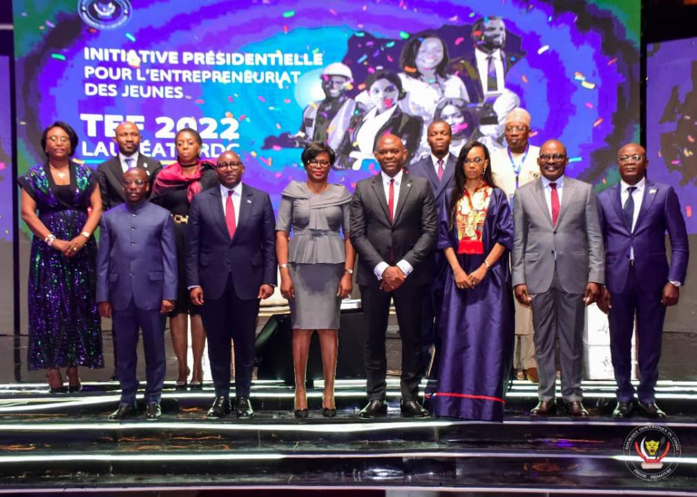 Le Premier Ministre, Sama Lukonde lors de la remise des prix aux entrepreneurs lauréats