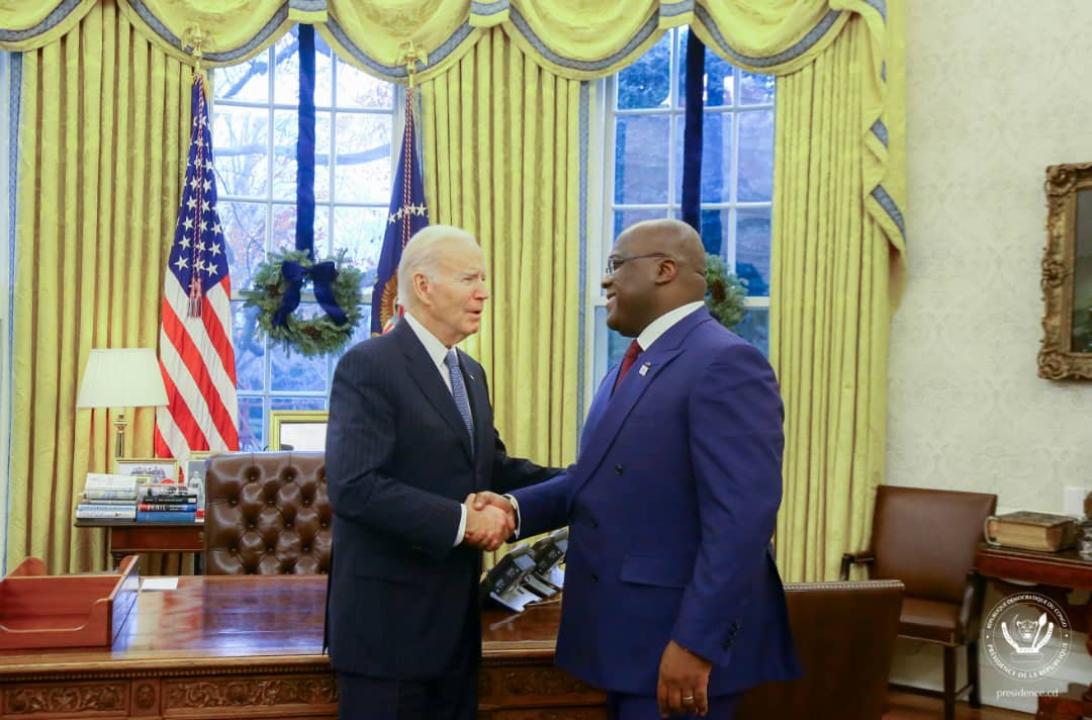 Le Président de la RDC, Félix Tshisekedi reçu par son homologue américain Joe Biden, mercredi 14 décembre 2022