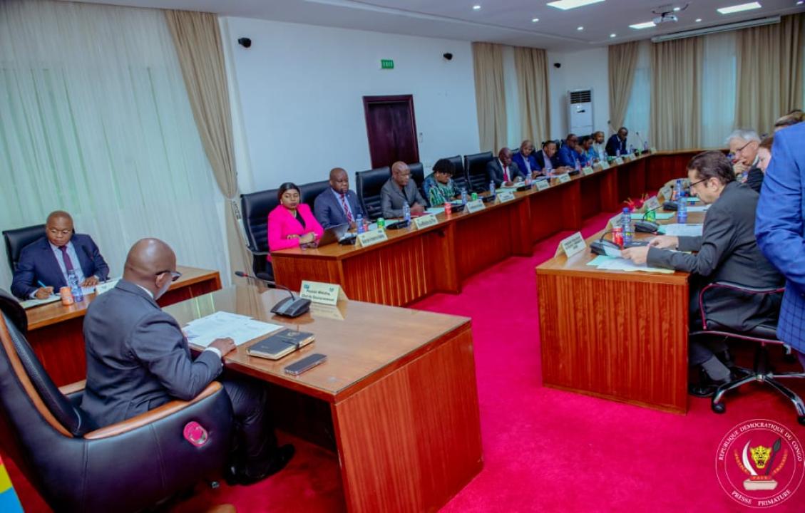 Le Premier ministre, Sama Lukonde préside la réunion du Conseil d'administration du Fonds de cohérence et de stabilisation, jeudi 15 décembre 2022