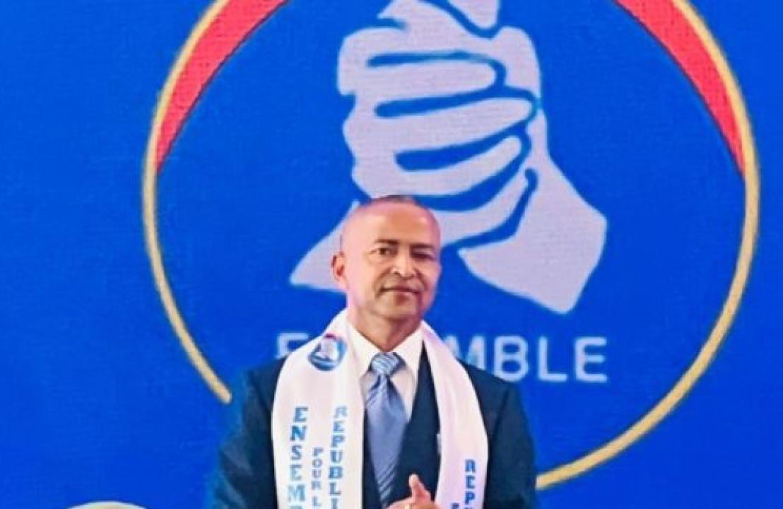 Le président d'Ensemble pour la République, Moïse Katumbi lors de son adresse au congrès à Lubumbashi