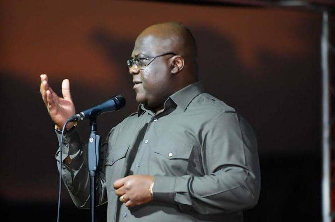 Le Président Félix Tshisekedi lors de son meeting à Mbandaka ( Équateur)