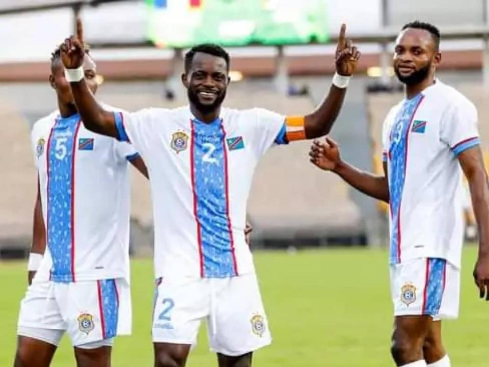 Djos Issama aux côtés de Peter Ikoyo et Boka Issaka lors éliminatoires du CHAN Algérie 2023. [Photo d'illustration]