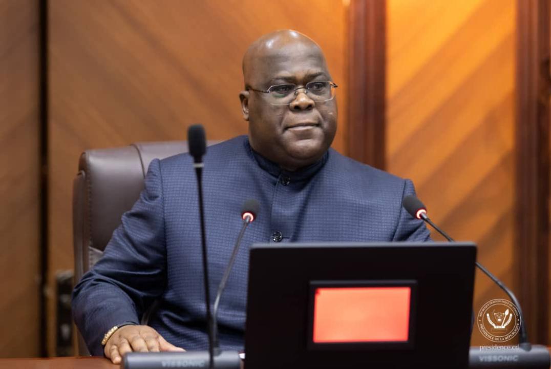 Le chef de l'État, Félix-Antoine Tshisekedi Tshilombo