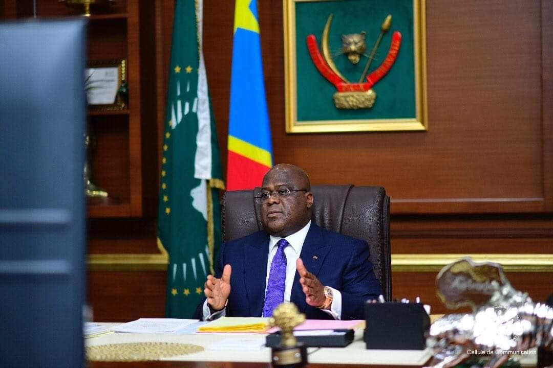 Félix Tshisekedi participant au conseil des ministres par visioconférence