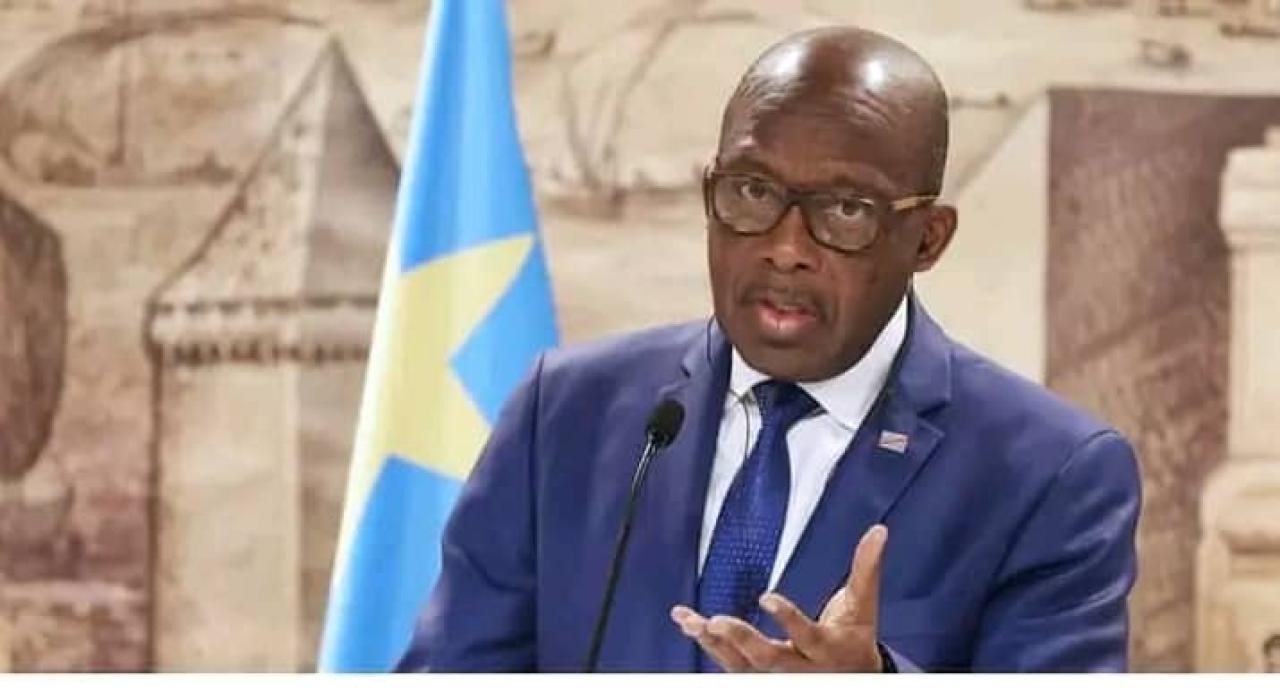 Le vice-premier ministre, ministre des affaires étrangères , Christophe Lutundula