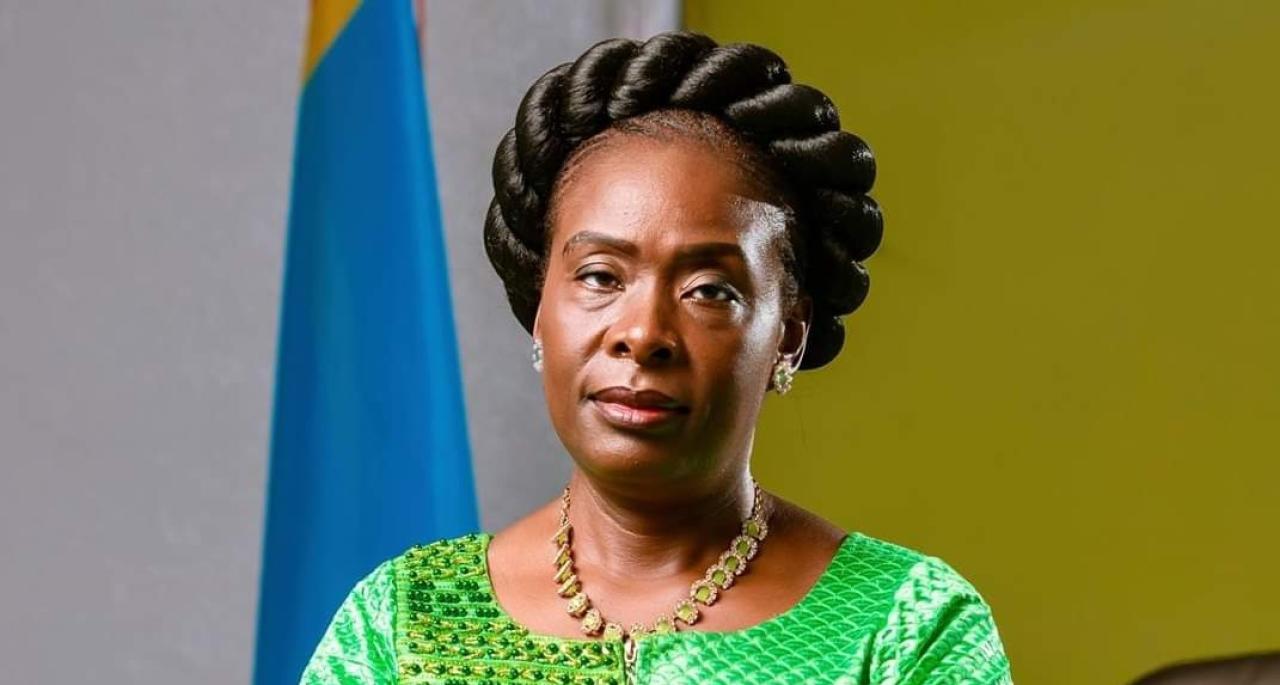 La ministre d'État en charge du portefeuille, Adèle Kayinda