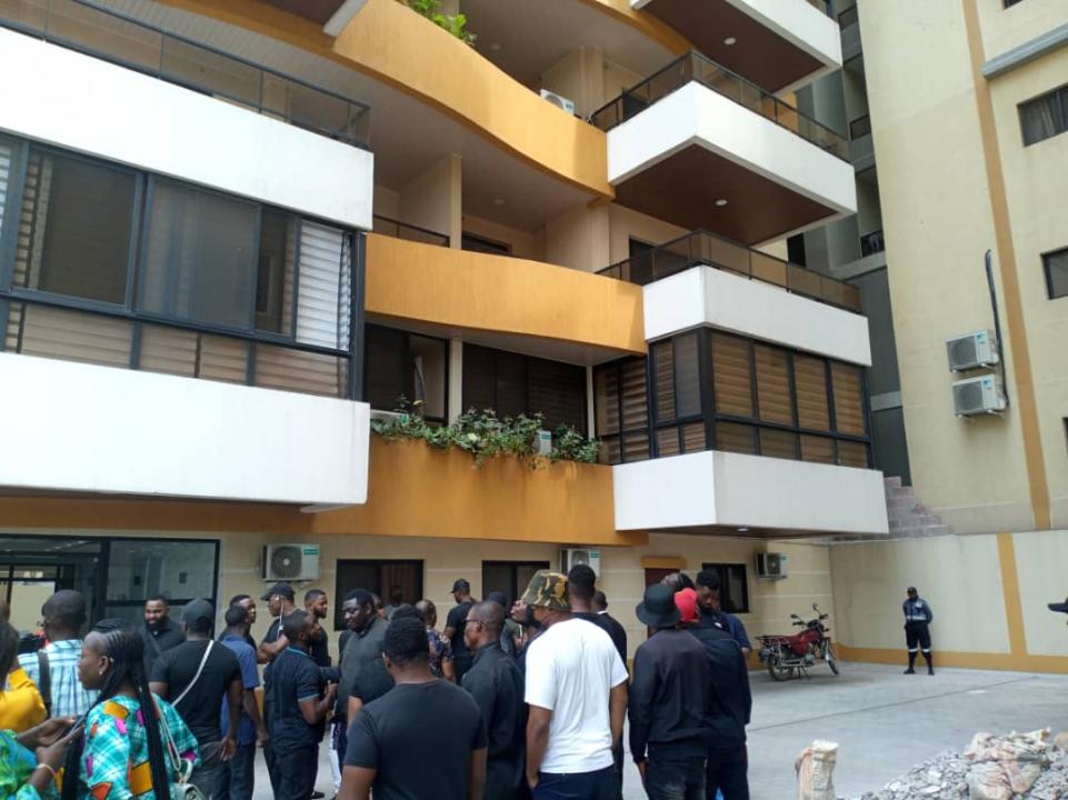 Une vue de l'immeuble Dikin après la décision de la Cour d'appel de Kinshasa/ Gombe autorisant la succession de Mme Nawal Kdouh de  retrouver leurs appartements