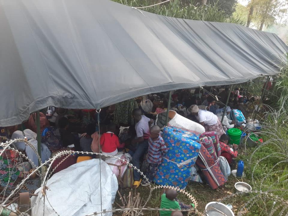 Les déplacés de la cité de Kitchanga dans une base de la MONUSCO