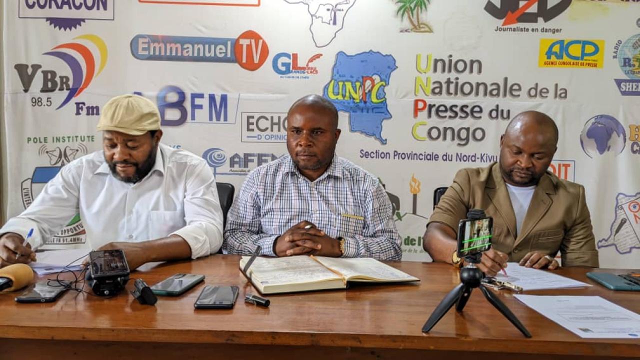 La coordination de la société du Nord et Sud-Kivu lors d'un point de presse