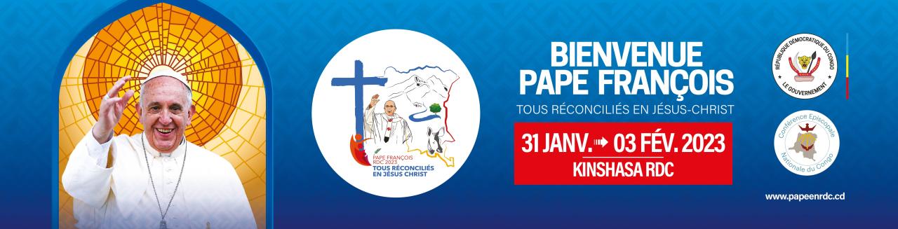 Accueil du Pape à Kinshasa 