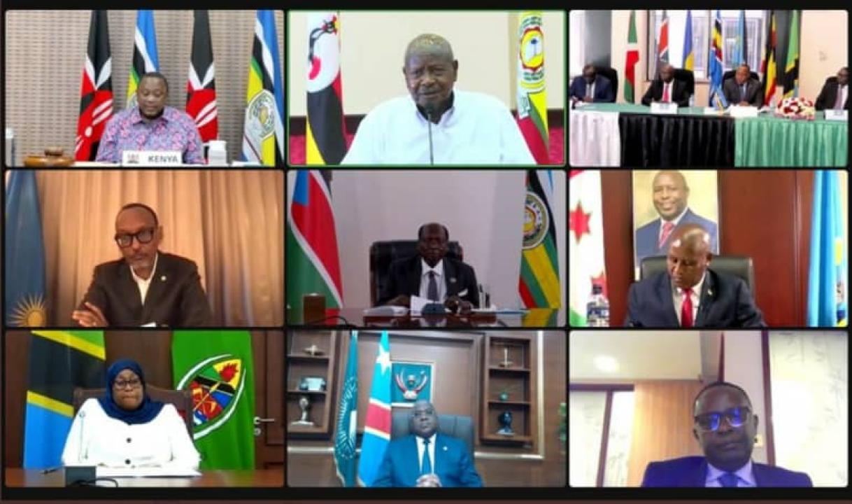 Les membres de l'EAC réunis en sommet extraordinaire par vidéo conférence [photo d'illustration]