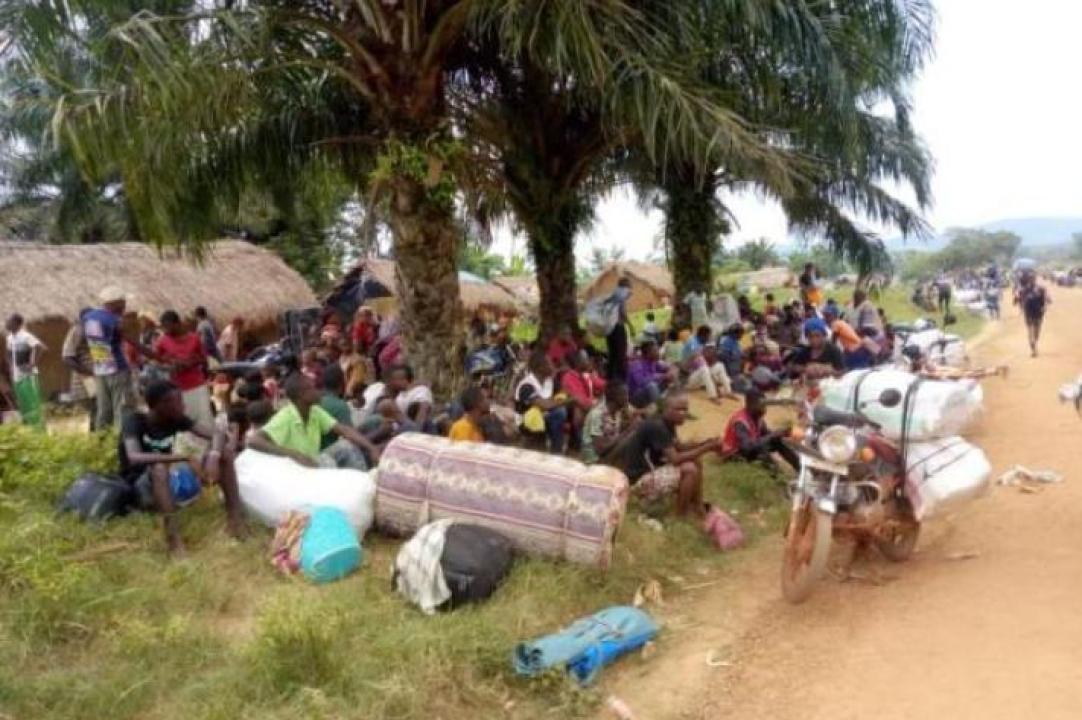 Des déplacés fuyant les affres des terroristes M23 dans la province du Nord-Kivu