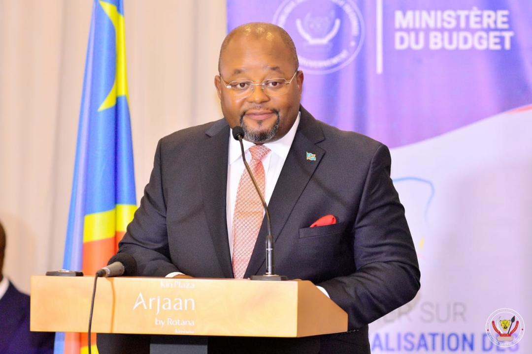 Le ministre d'État en charge du Budget Aimé Boji Sangara