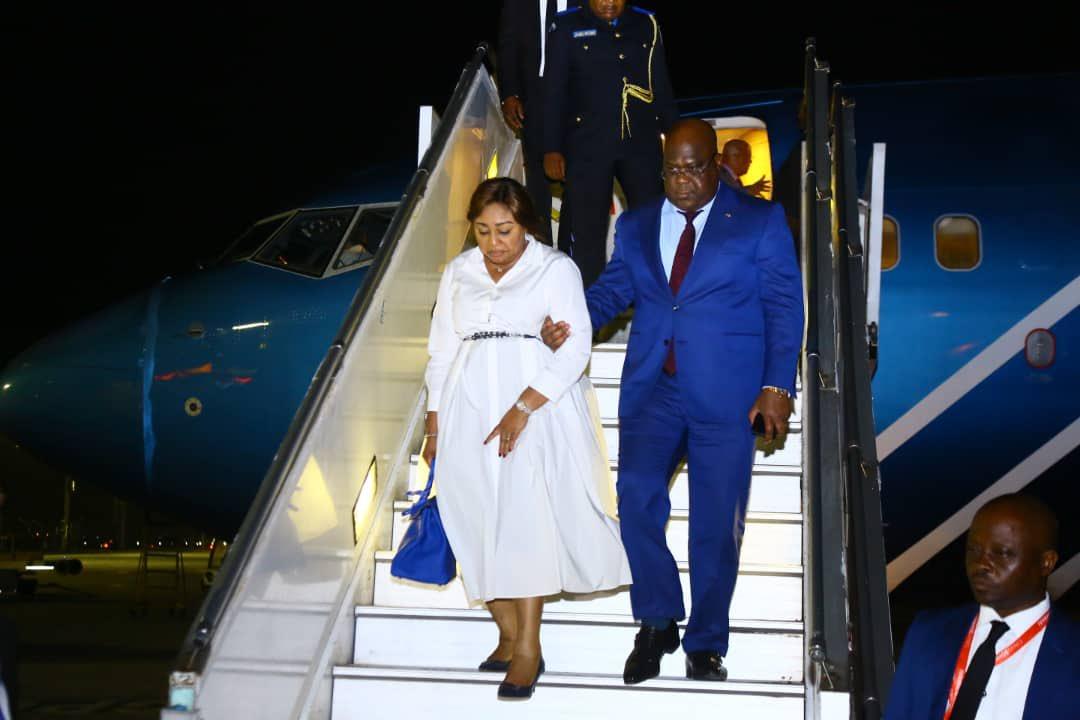 Le président Félix Tshisekedi et la première dame Denise Nyakeru à Cape Town ( Afrique du Sud)