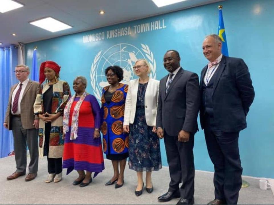La délégation de l'ONU en visite à Kinshasa