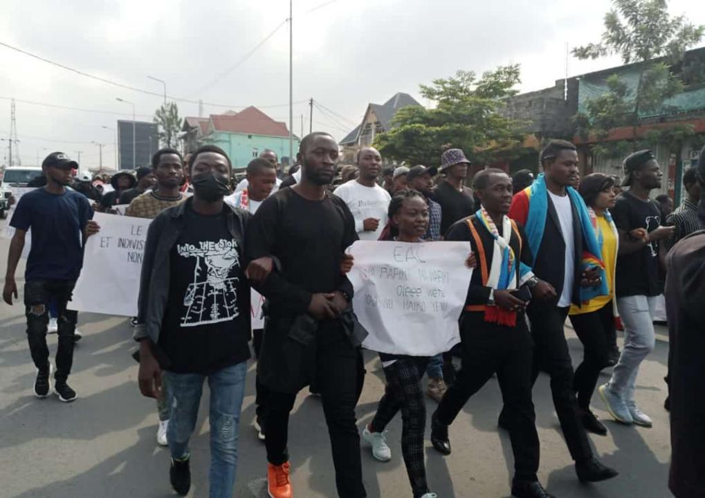 Manifestation des étudiants à Goma