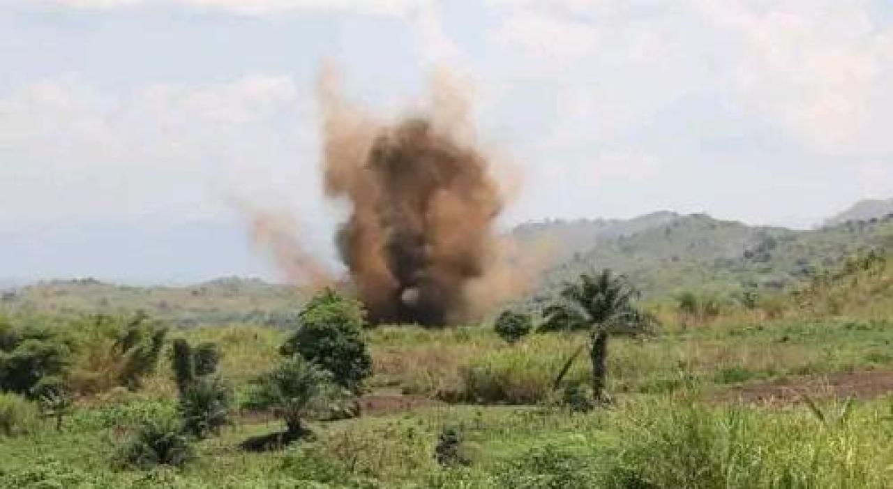Explosion d'une bombe à Kasindi-Lubiriha  [ photo d'illustration]