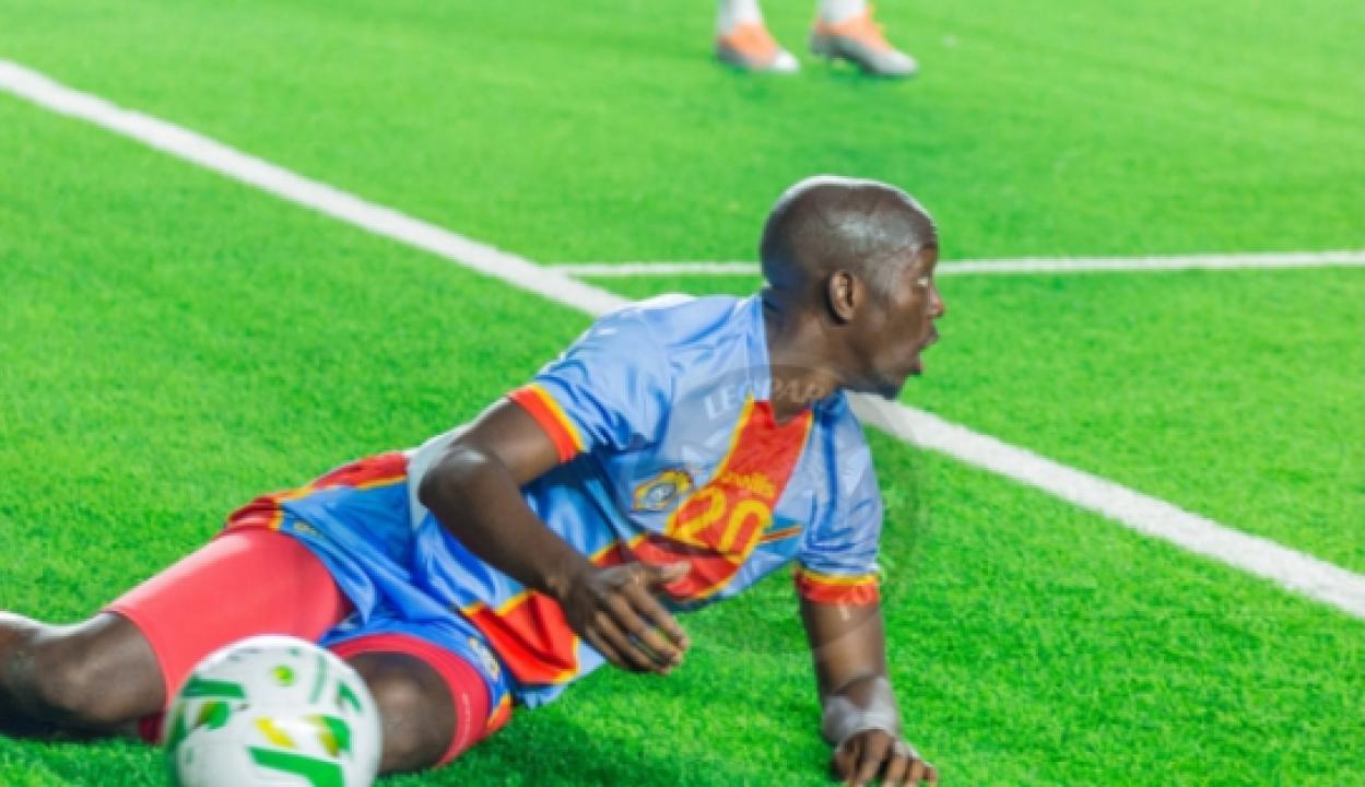 Yoane Wissa lors d'une rencontre de la RDC.