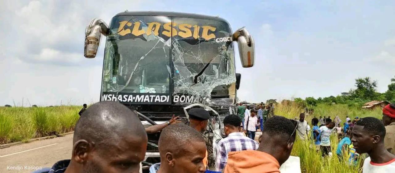 Un accident de circulation sur la RN1 à Tshikapa