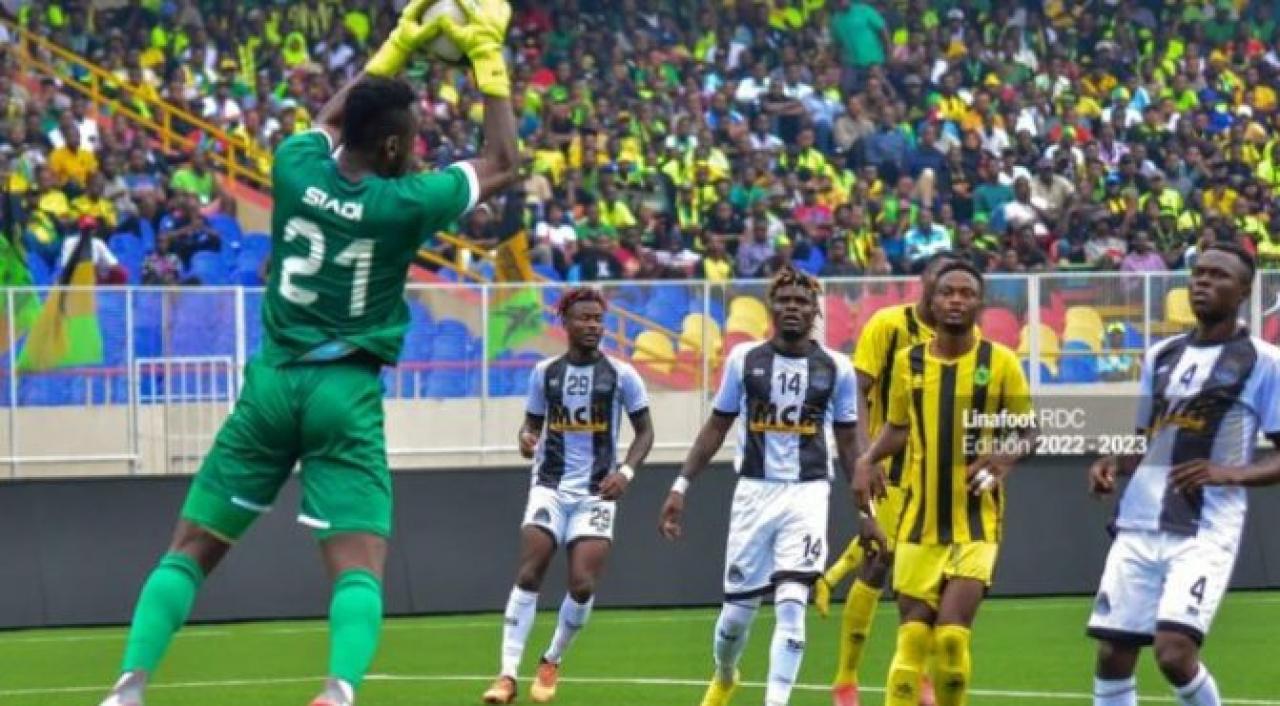 L'affiche VClub-Mazembe au stade des martyrs de Kinshasa. [Photo d'illustration]