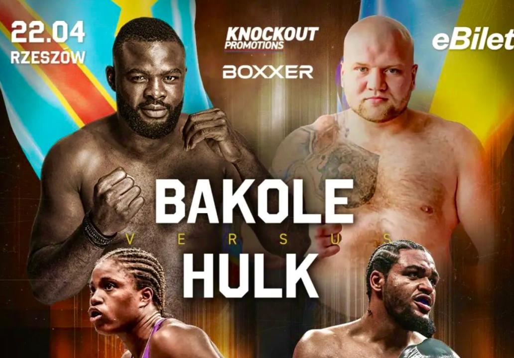 L'affiche du combat de Martin Bakole vs à Hulk