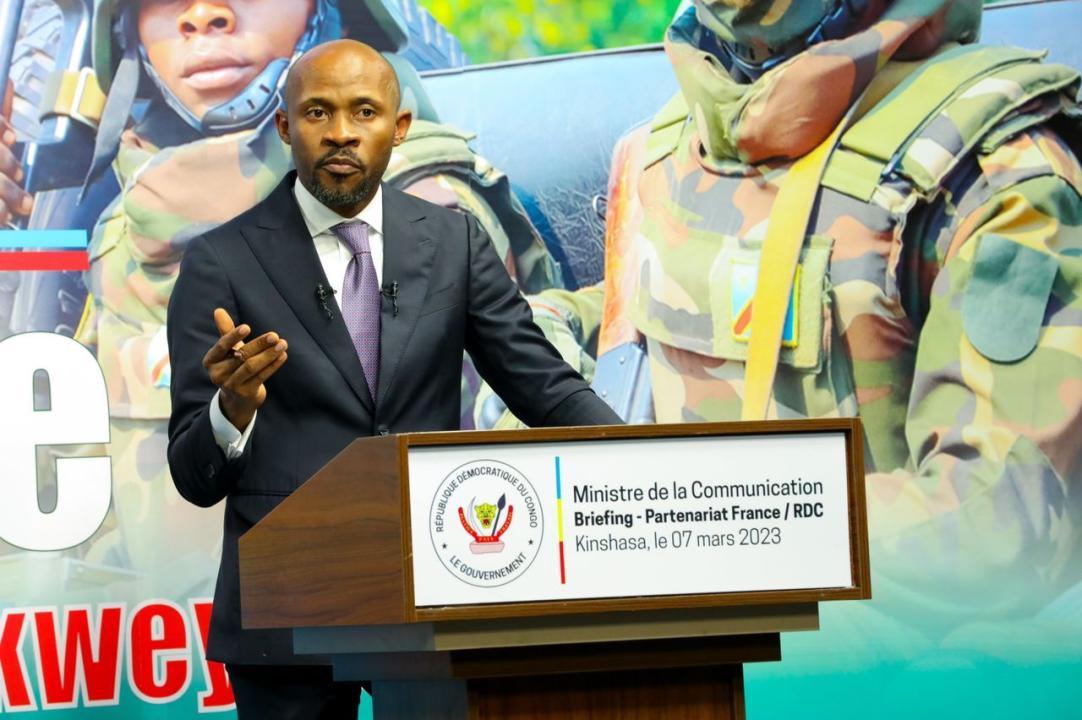 Le ministre des médias, Patrick Muyaya