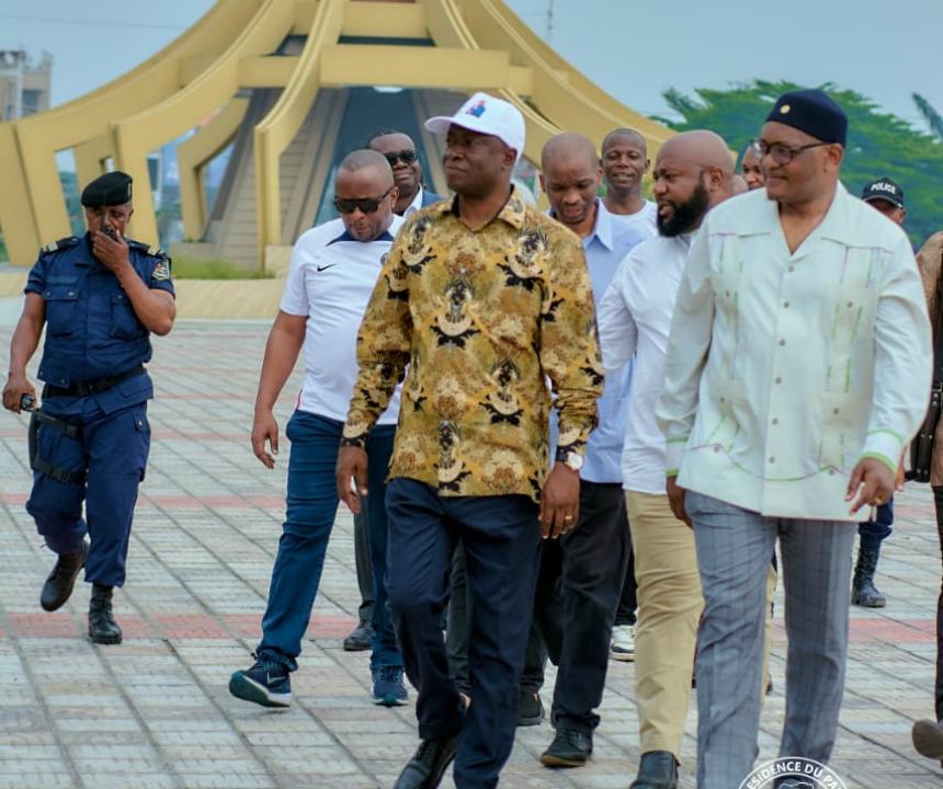 Augustin Kabuya, Secrétaire général de l'Udps et le membre du conseil exécutif de l'ANC, David Makhura.