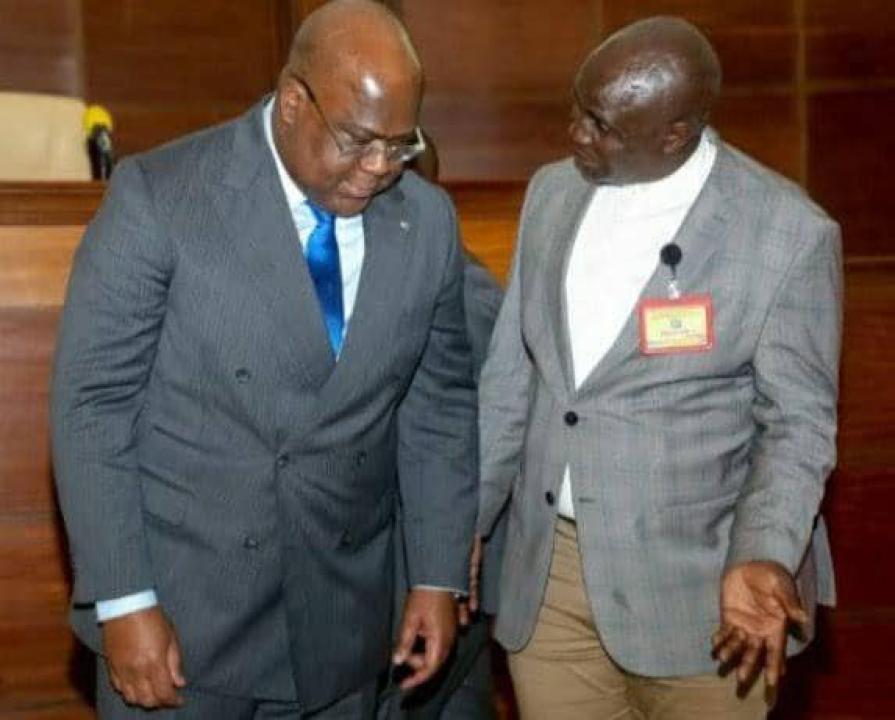 Le Président Félix Tshisekedi et le ministre Désiré Birihanze. [ Photo d'illustration]