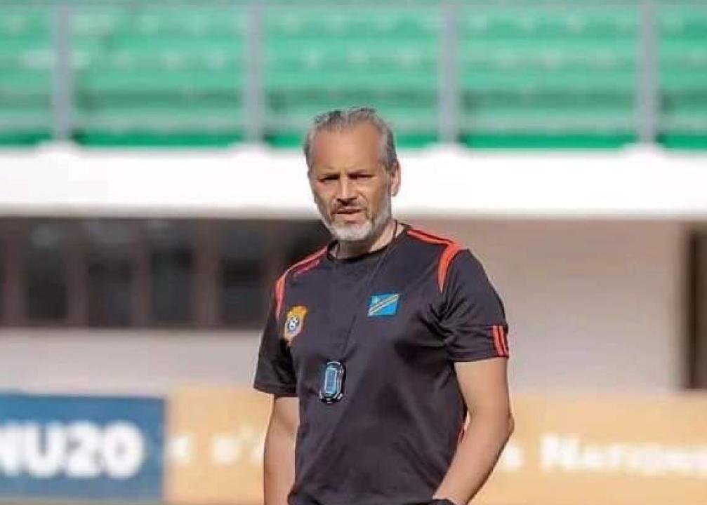 Le sélectionneur de la RDC, Sébastien Desabre à Nouakchott.