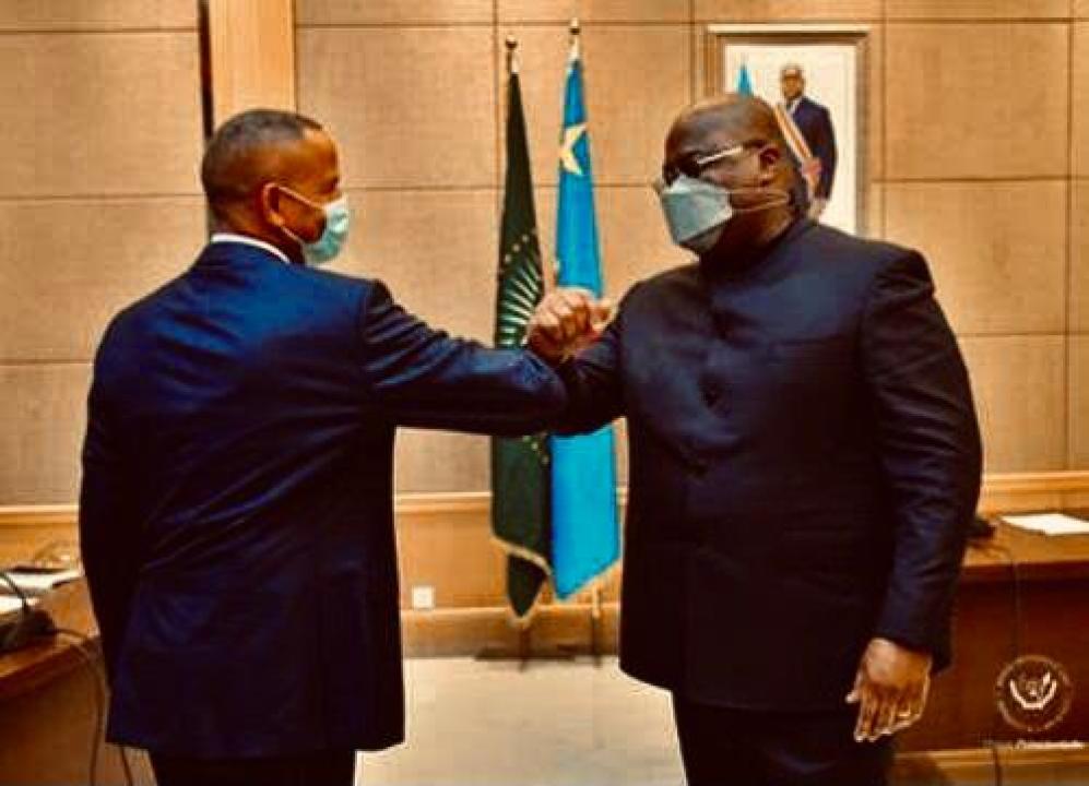 Le Président d'Ensemble pour la République, Moïse Katumbi reçu au Palais de la Nation par le Chef de l'État, Félix Tshisekedi, après son appel lancé pour la mise en place d'un gouvernement d'union nationale [ Photo d'illustration]