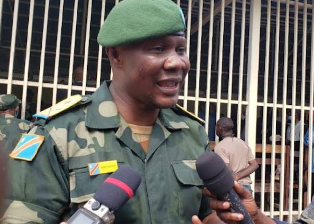 Le lieutenant colonel, Njike Guillaume porte-parole du gouverneur militaire du Nord-Kivu