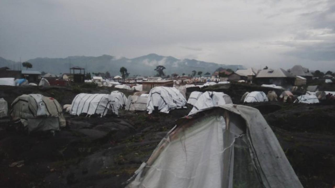 Camp des déplacés de Bweremana en territoire de Masisi au Nord-Kivu