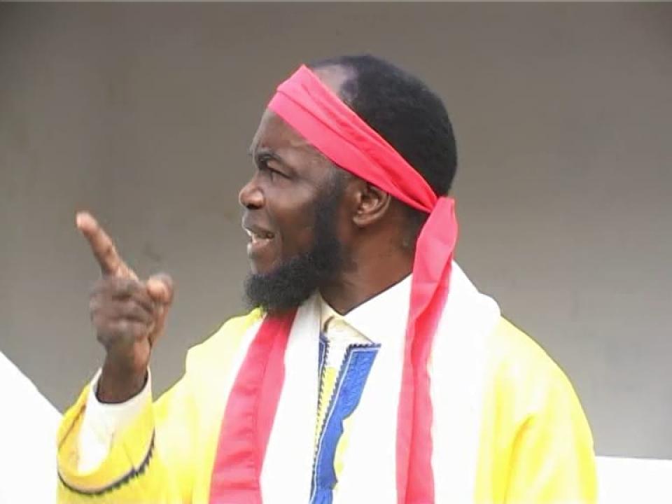 Ne Muanda Nsemi, chef spirituel du mouvement politico-religieux Bundu Dia Mayala