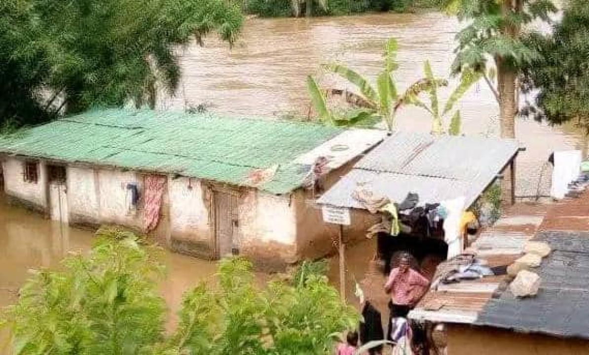 Le débordement de la rivière Tshikapa au Kasaï