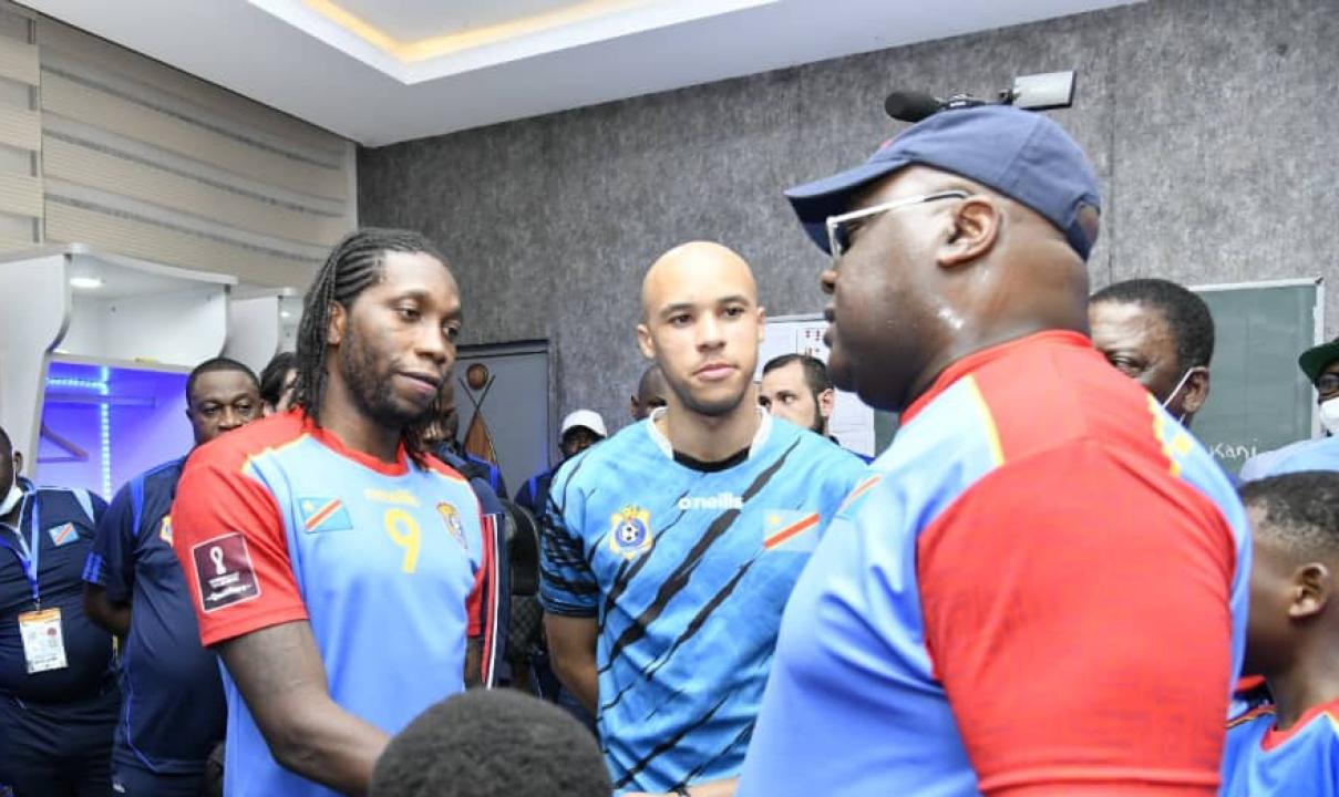 Félix-Antoine Tshisekedi échange avec quelques Léopards de la RDC. [Photo d'illustration]