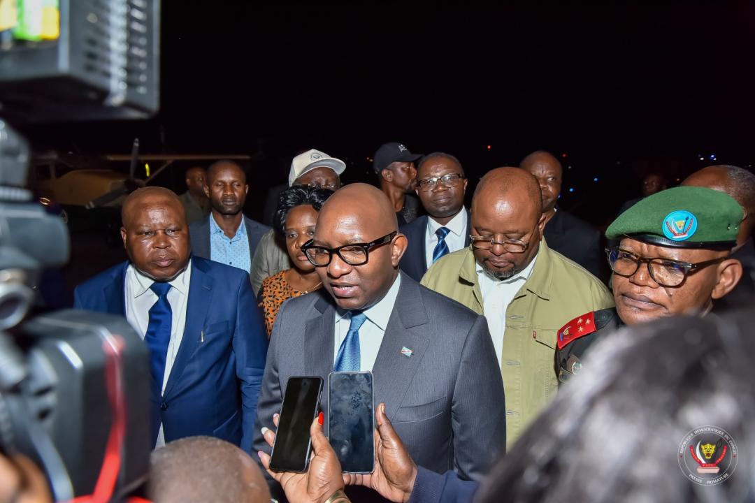 Le Premier Ministre, Sama Lukonde en tête d'une délégation humanitaire mixte au Sud-Kivu pour une aide aux victimes de Kalehe