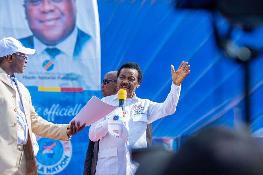 Christophe Mboso N'kodia Pwanga, l'un des membres du Présidium de l'Union Sacrée de la Nation