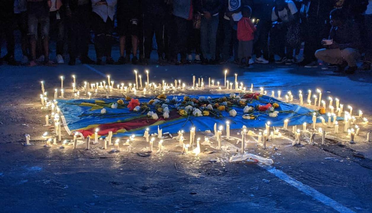 Hommages aux victimes de Kalehe rendis par les jeunes jeunes de Goma