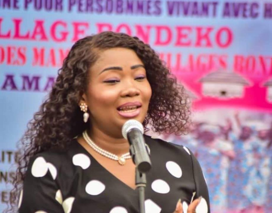 La députée nationale, Christelle Vuanga.