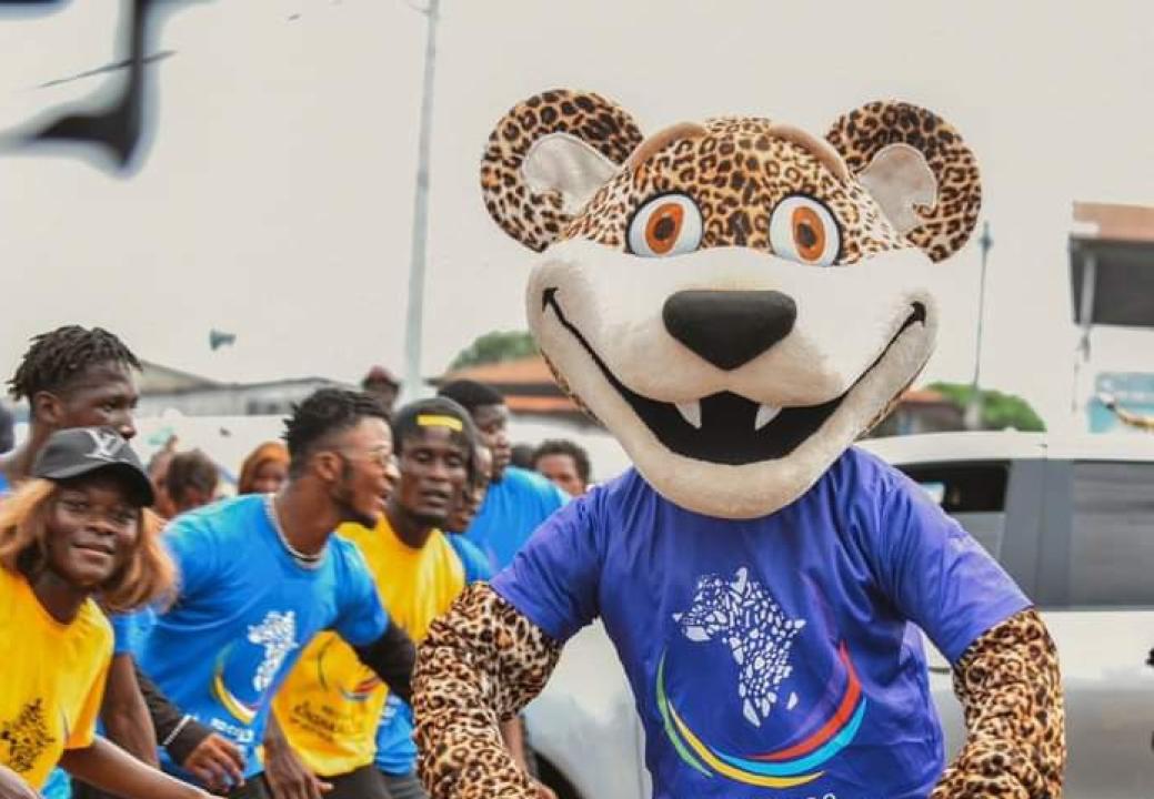 La mascotte des IXèmes jeux de la francophonie lors d'une activité déroulée à l'UPN. [Photo d'illustration]