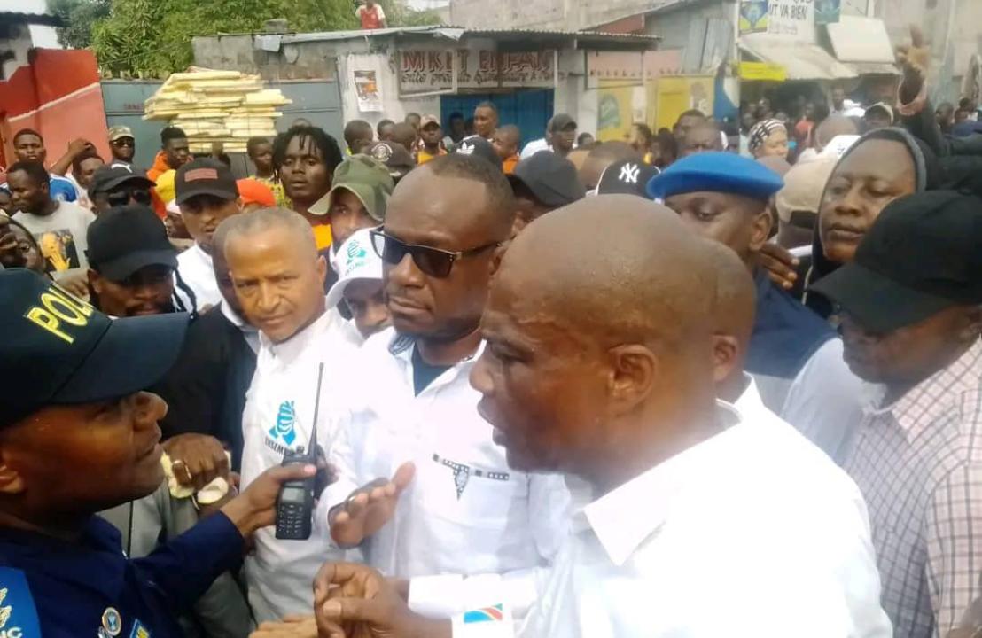 Martin Fayulu lors la marche de l'opposition ce samedi 20 mai