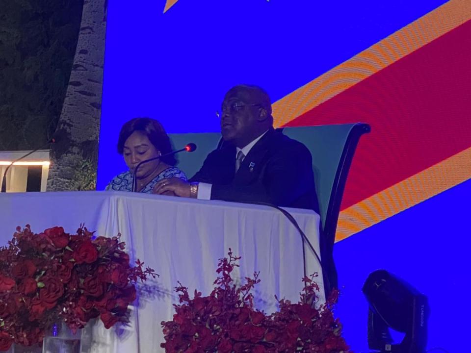 Le président Félix Tshisekedi au cours de son échange avec la communauté congolaise en Chine
