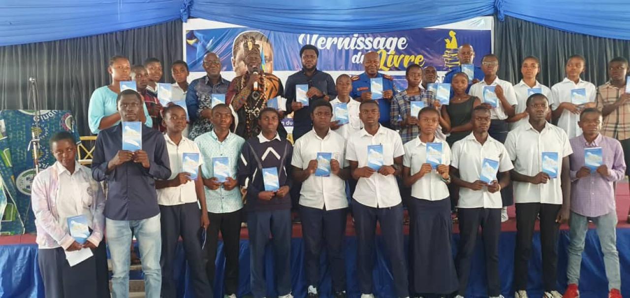 Des jeunes élèves et étudiants de Goma lors du vernissage du livre "plumes pour la paix à l'est de la RDC"[photo d'illustration]