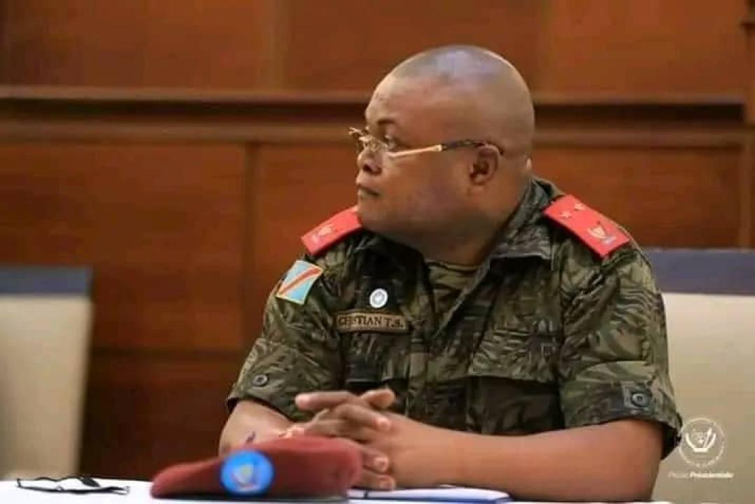 Le chef d'état -major de l'armée congolaise, le général Christian Tshiwewe.