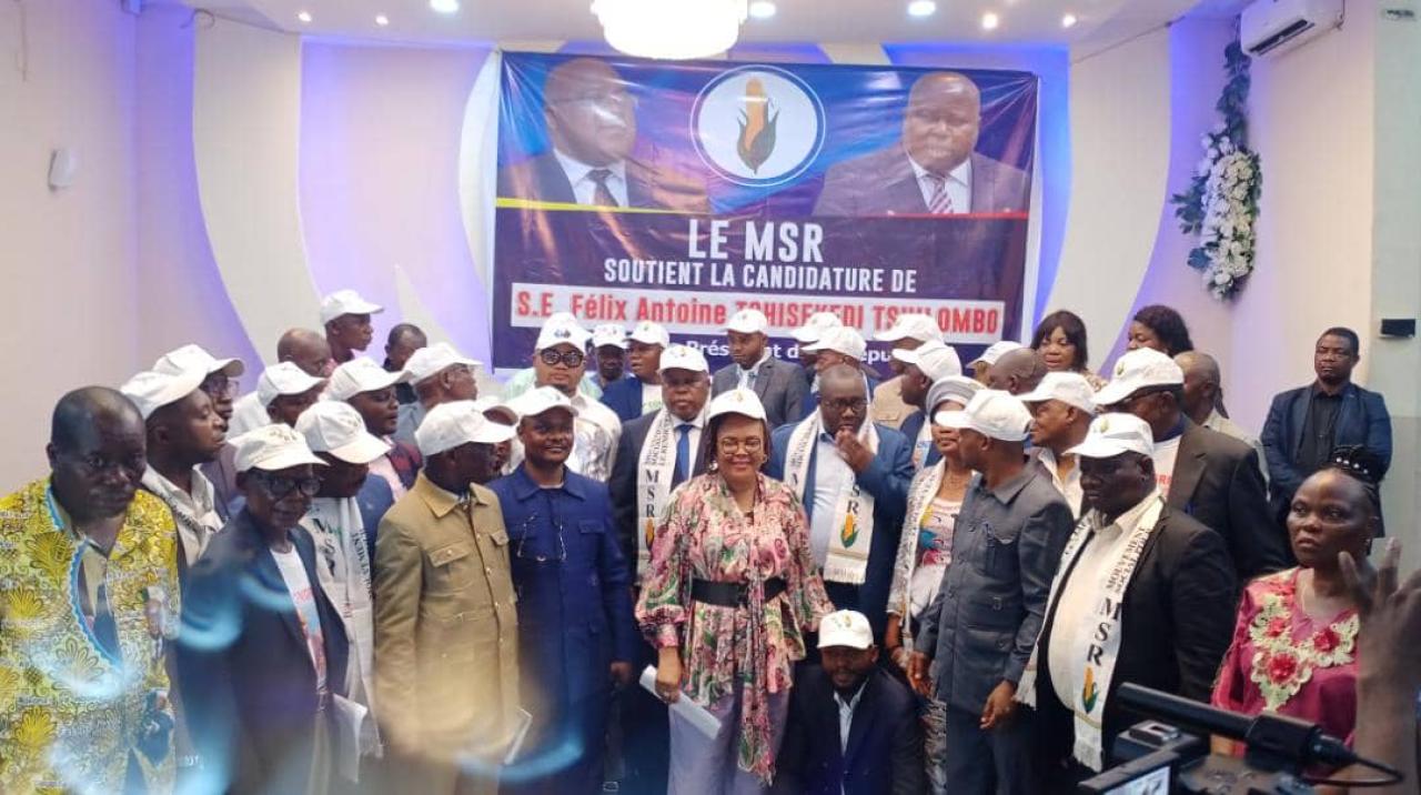 Les membres du MSR au troisième congrès tenu à Kinshasa, jeudi 15 juin 2023