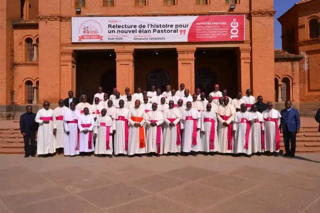 Les évêques de la CENCO lors de l'ouverture de la session ordinaire tenue du 19 au 24 juin à Lubumbashi.